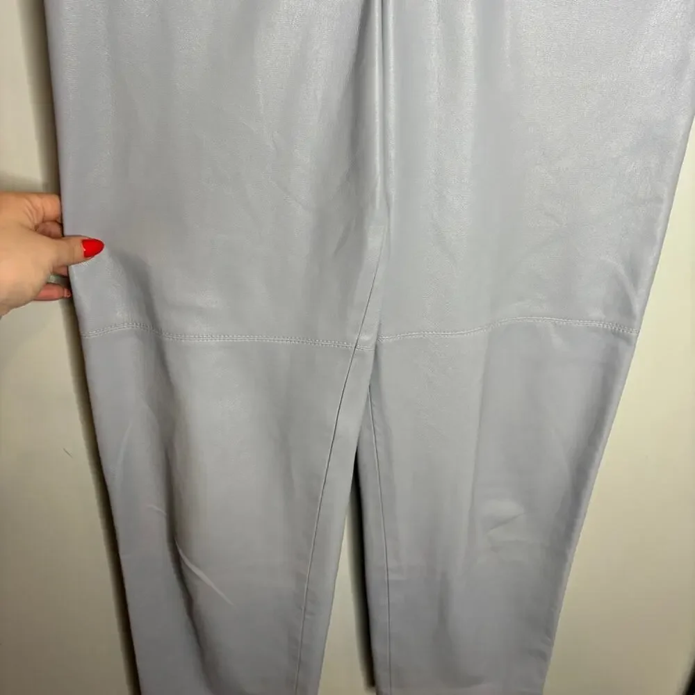 Nanushka Vegan Leather Tapered Trouser Pants - Picture 3 of 8